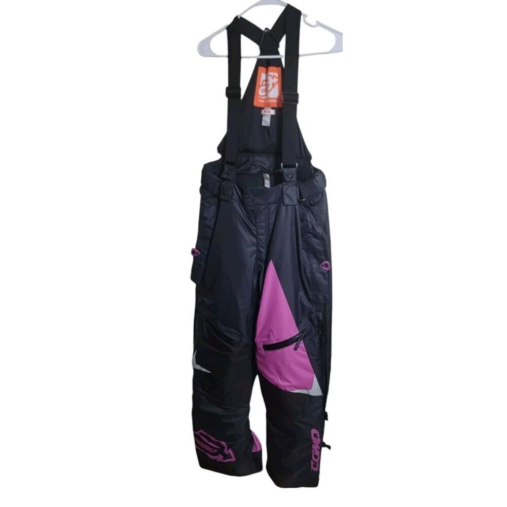 ARCTIVA Overalls WOMENS SM Black COMP INSULATED SNOWMOBILE BIBS Ski Snowboard